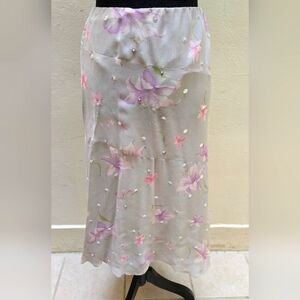 Jones New York Signature Silk Skirt 18W NWT